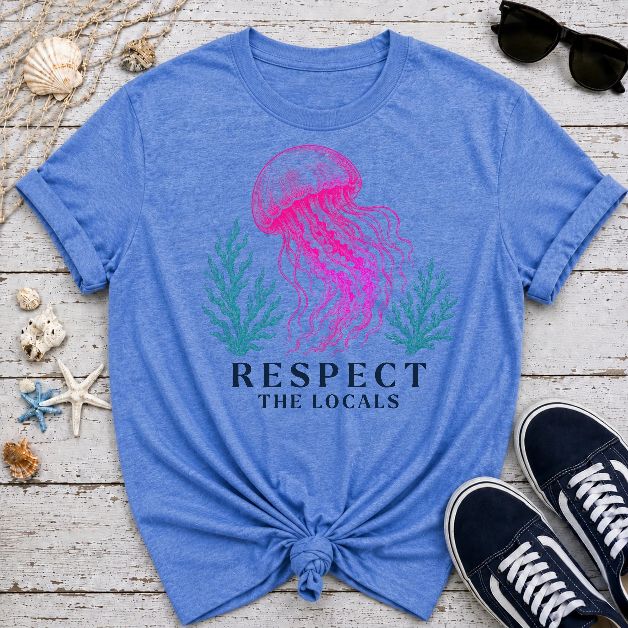 Jellyfish Respect the Locals T-Shirt