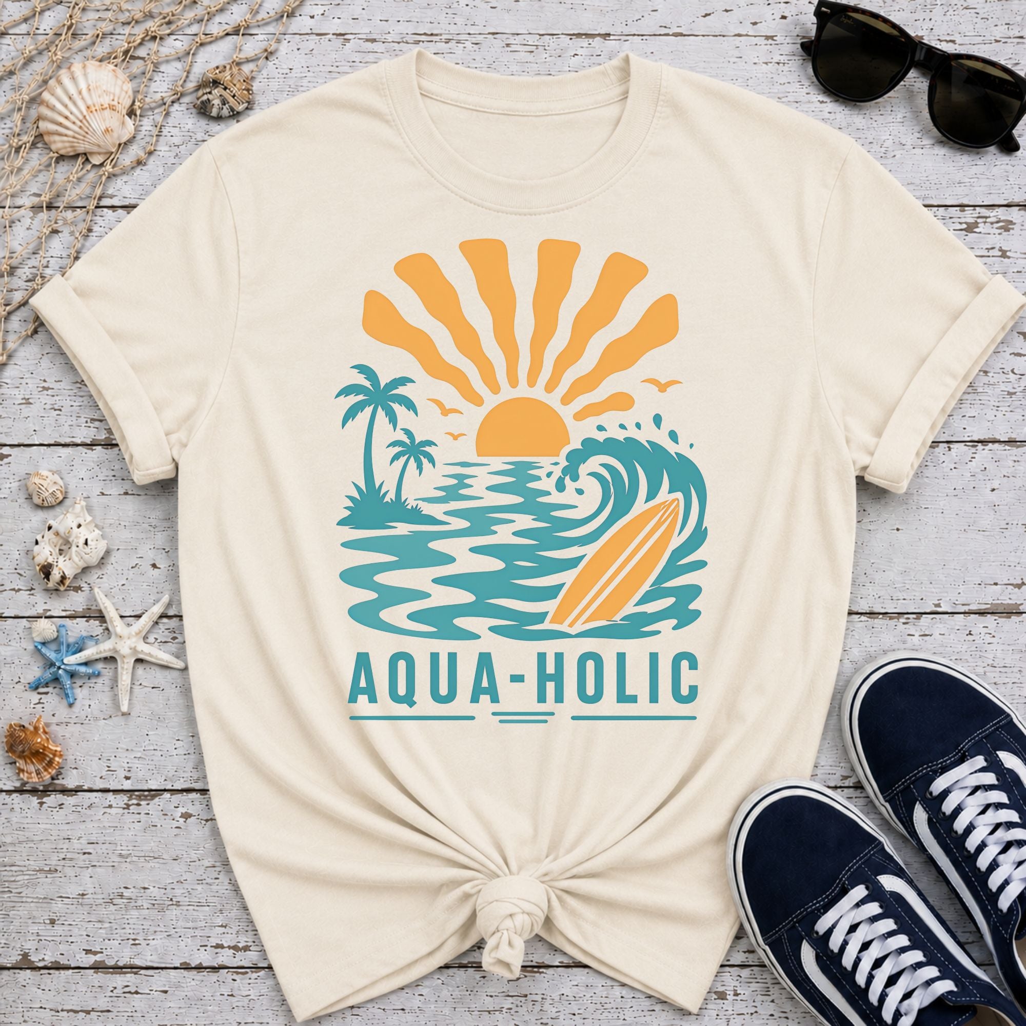 Sunset Aqua-Holic T-Shirt