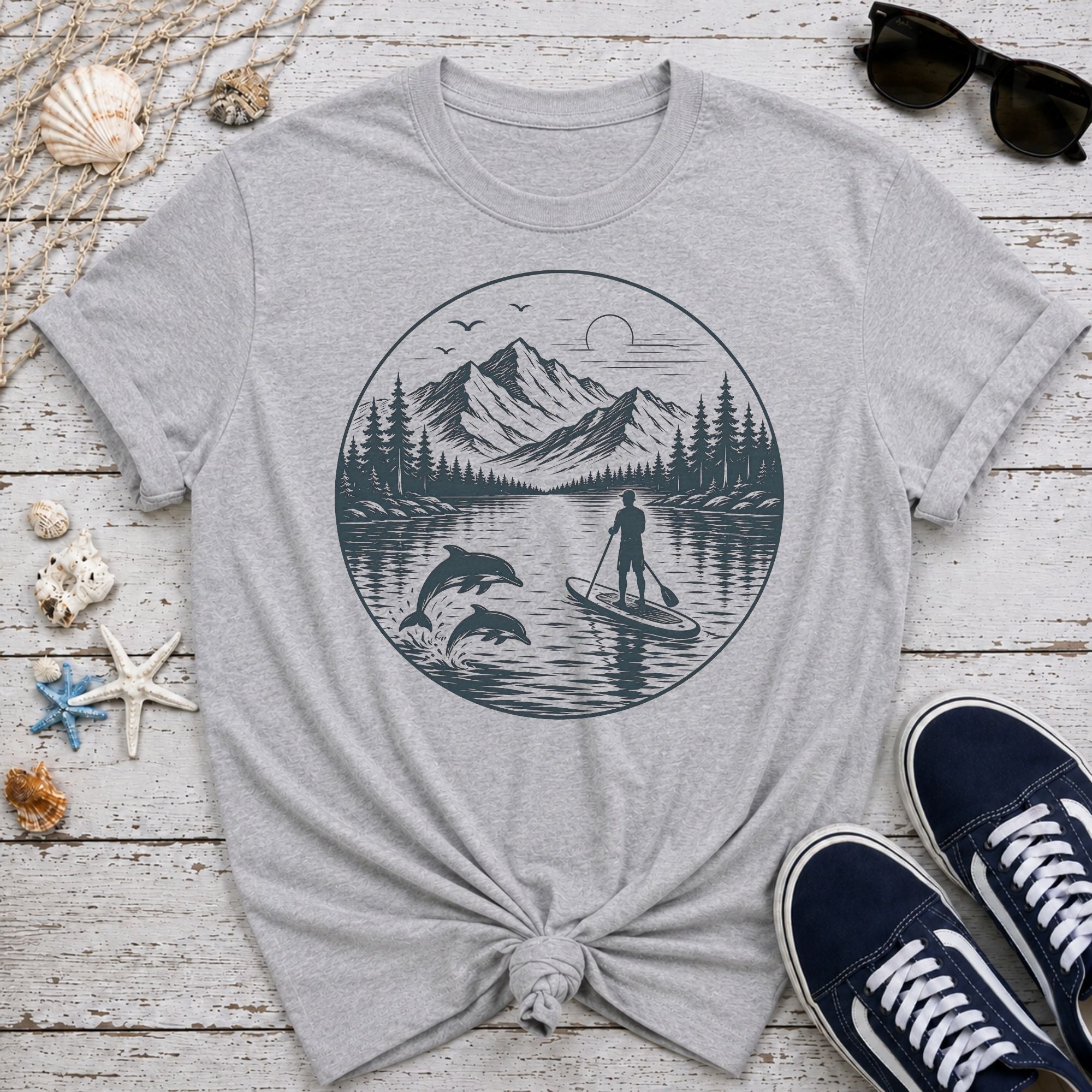 Dolphin Paddle T-Shirt