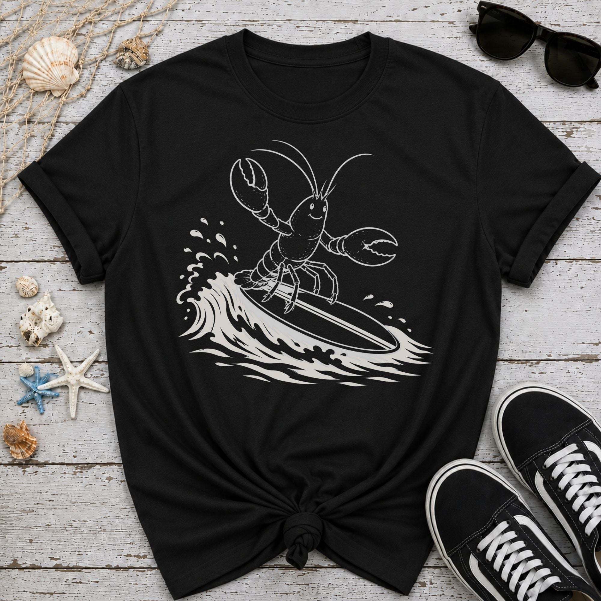 Larry Lobster Surfer T-Shirt