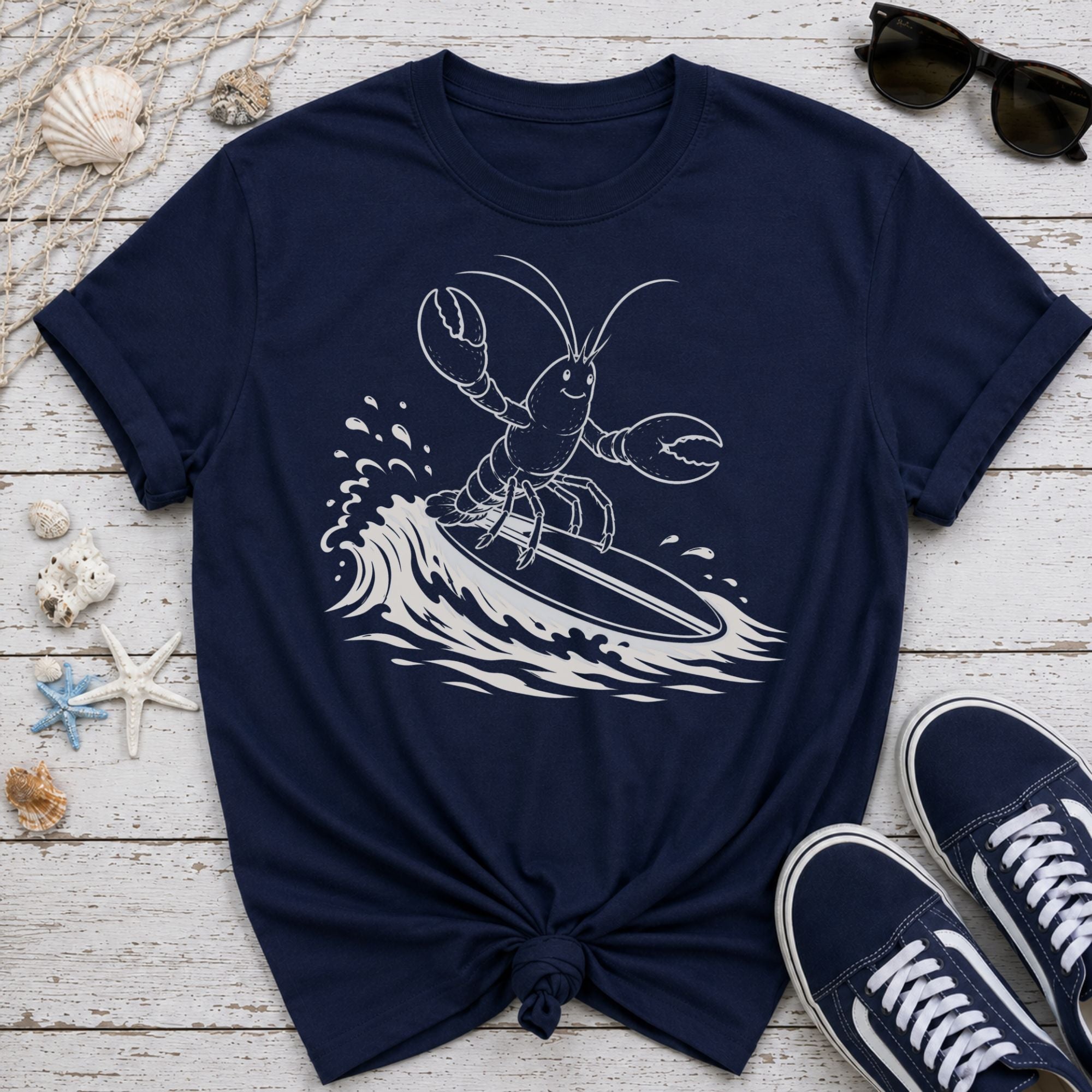 Larry Lobster Surfer T-Shirt
