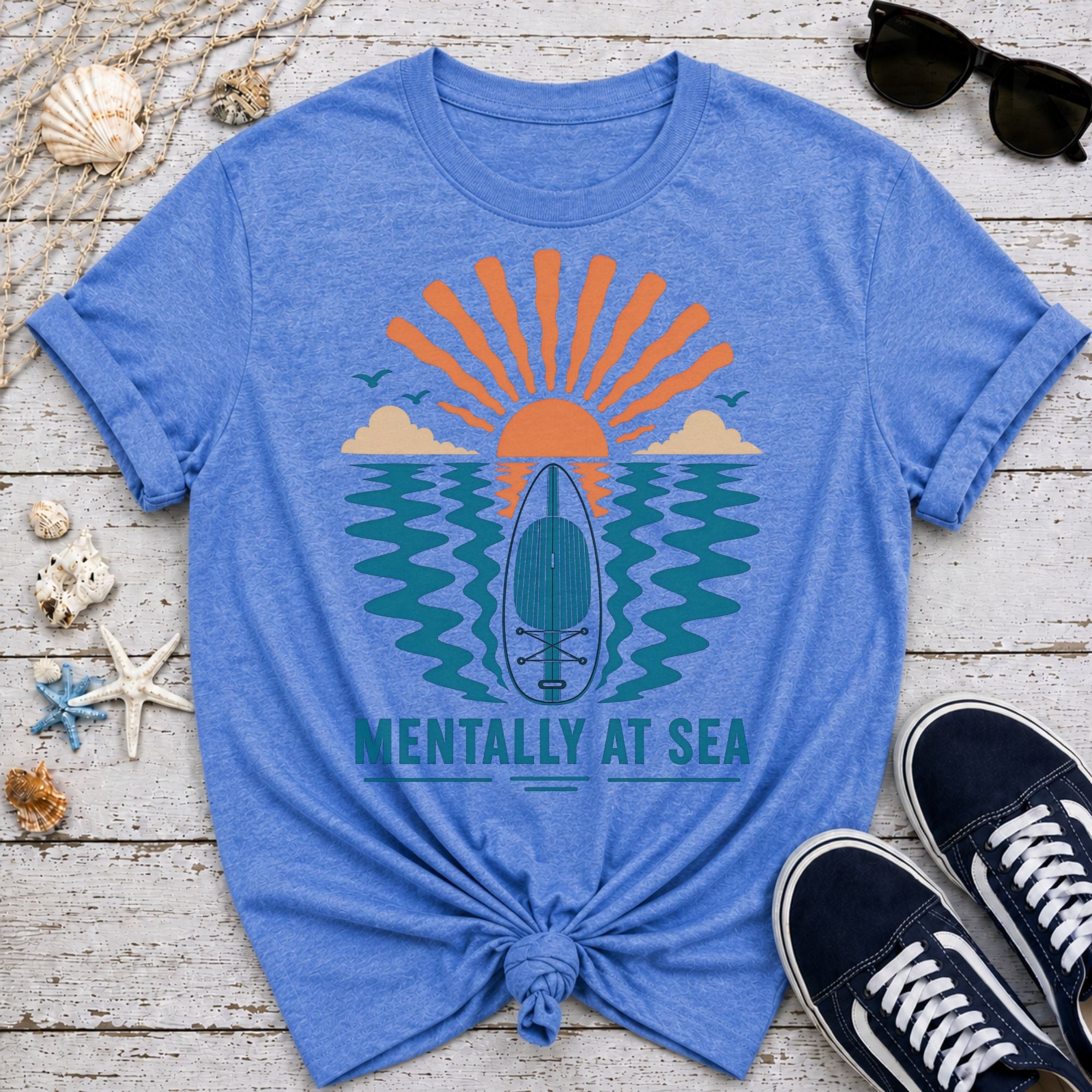 Mentally At Sea Sunset T-Shirt