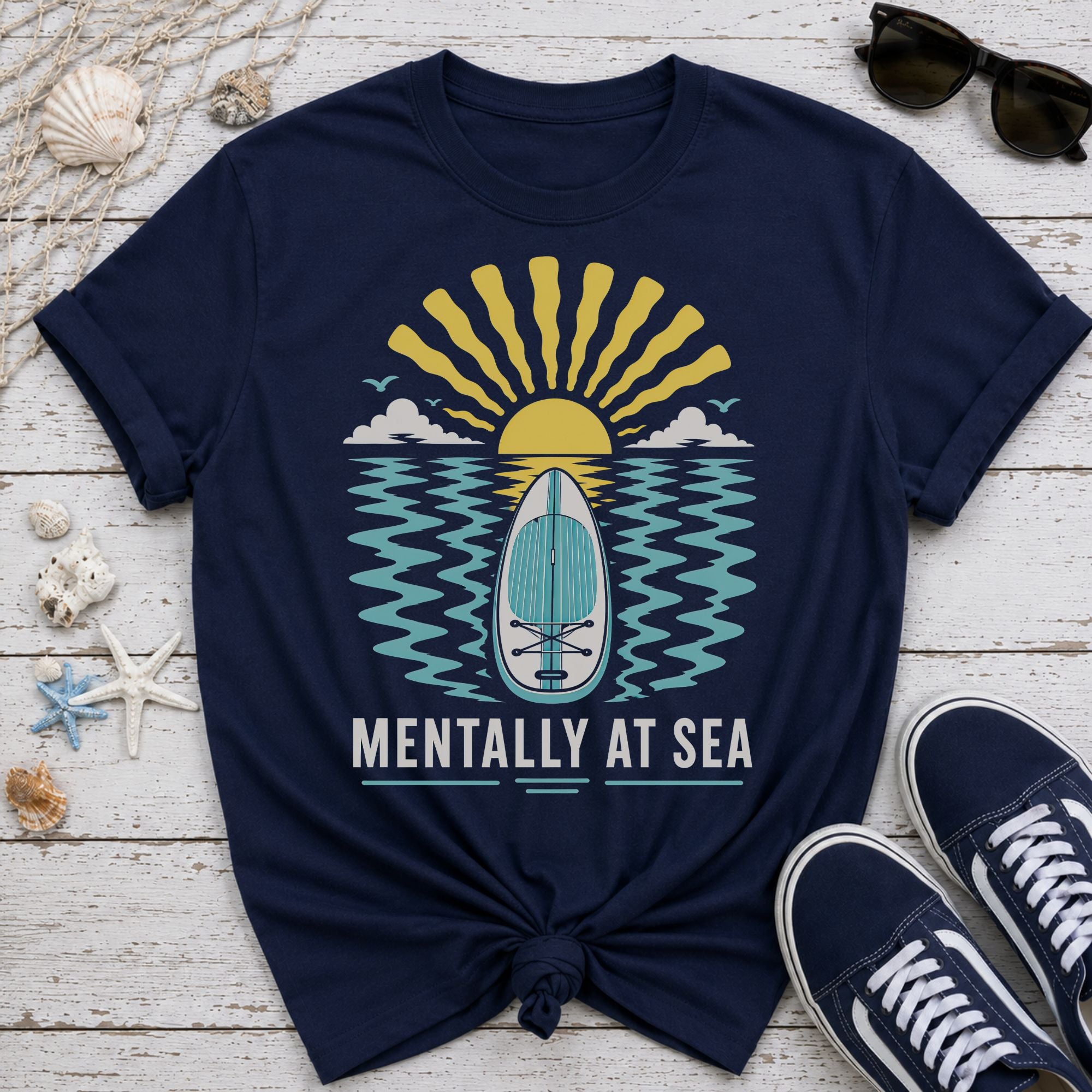 Mentally At Sea Sunset T-Shirt
