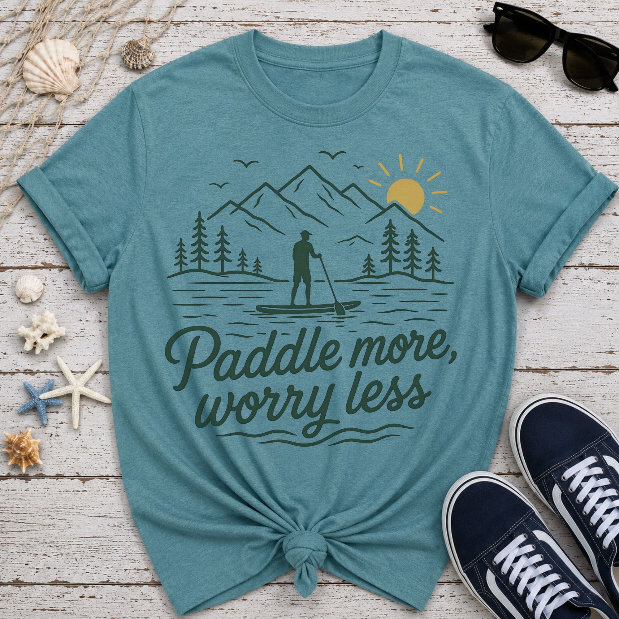 Paddle More Worry Less T-Shirt