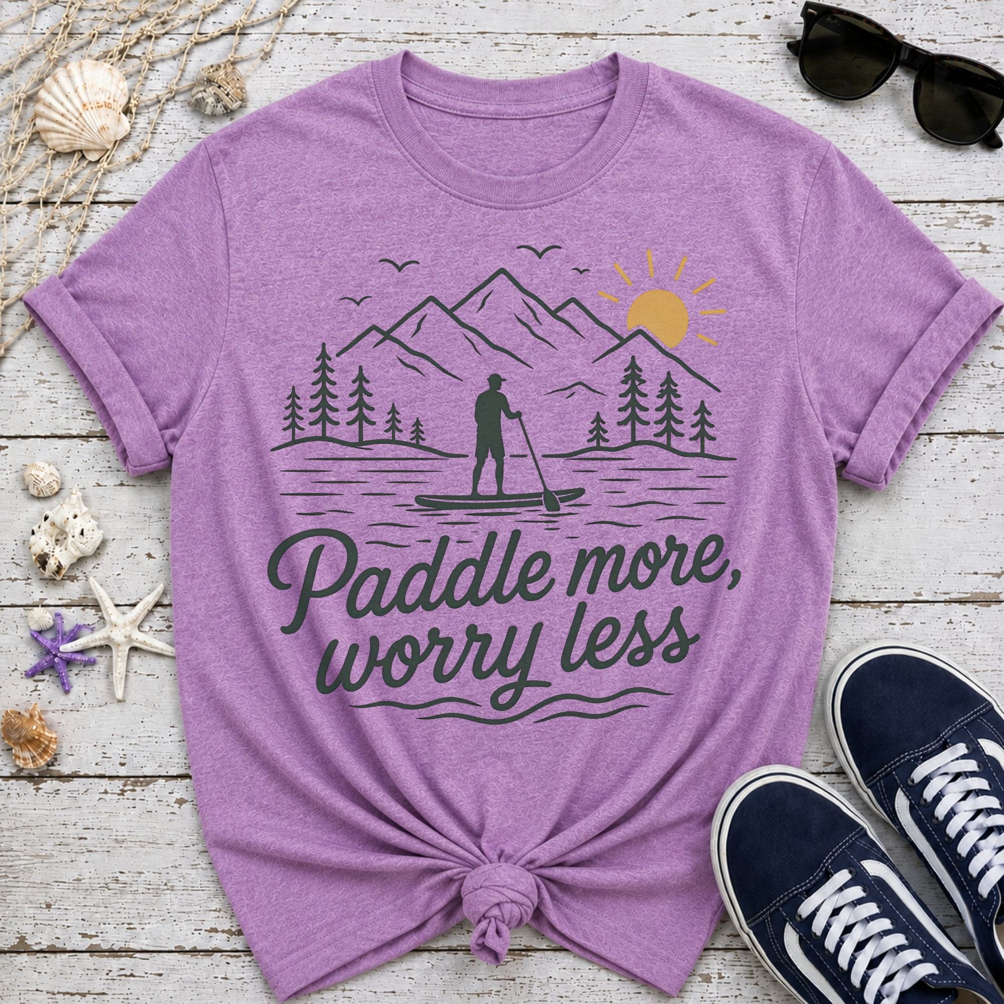 Paddle More Worry Less T-Shirt