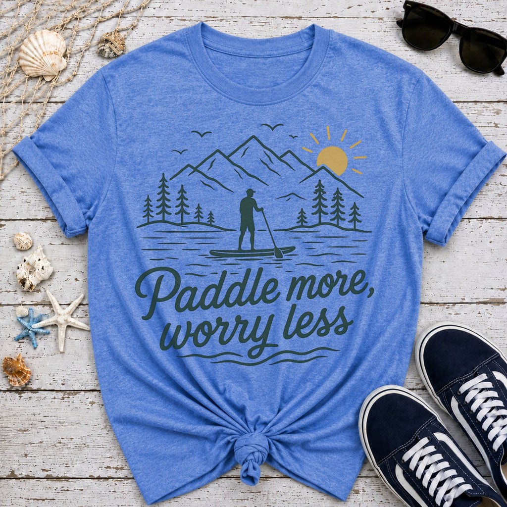 Paddle More Worry Less T-Shirt