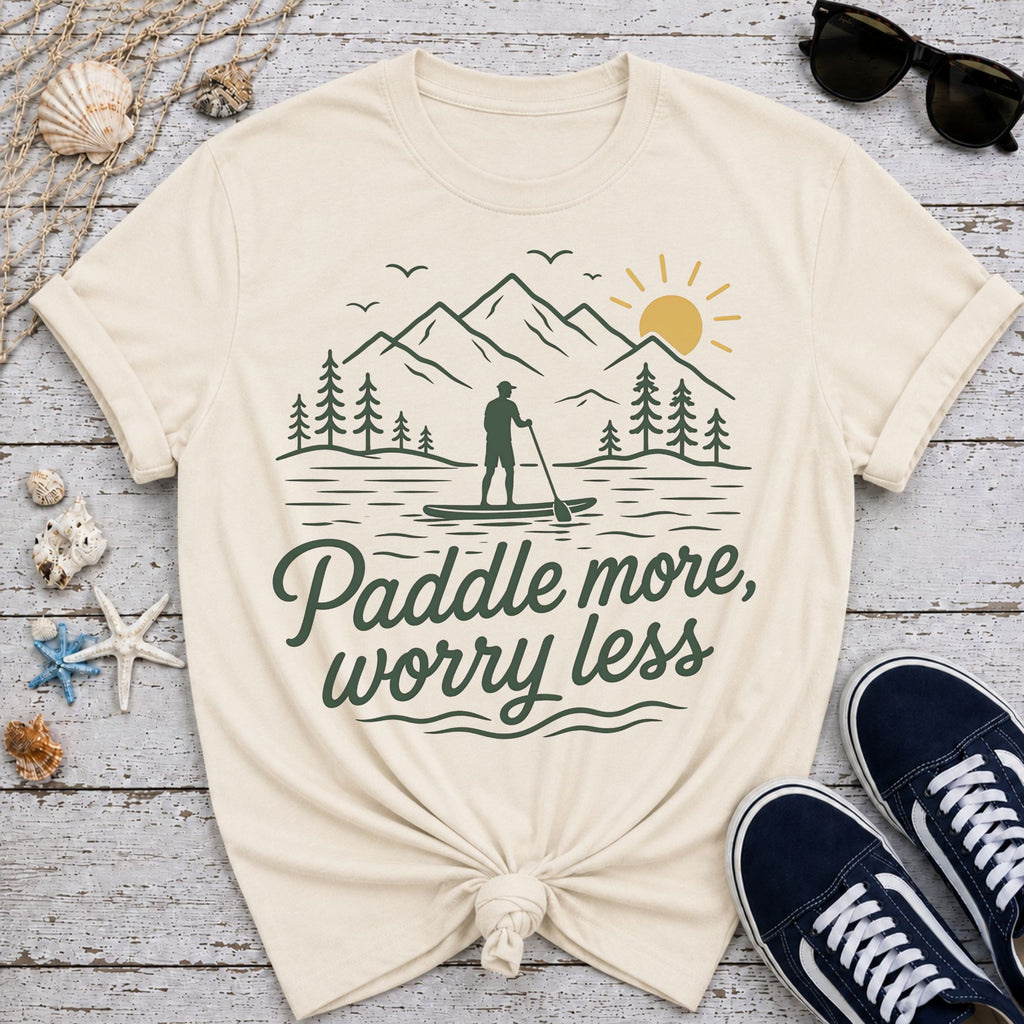 Paddle More Worry Less T-Shirt