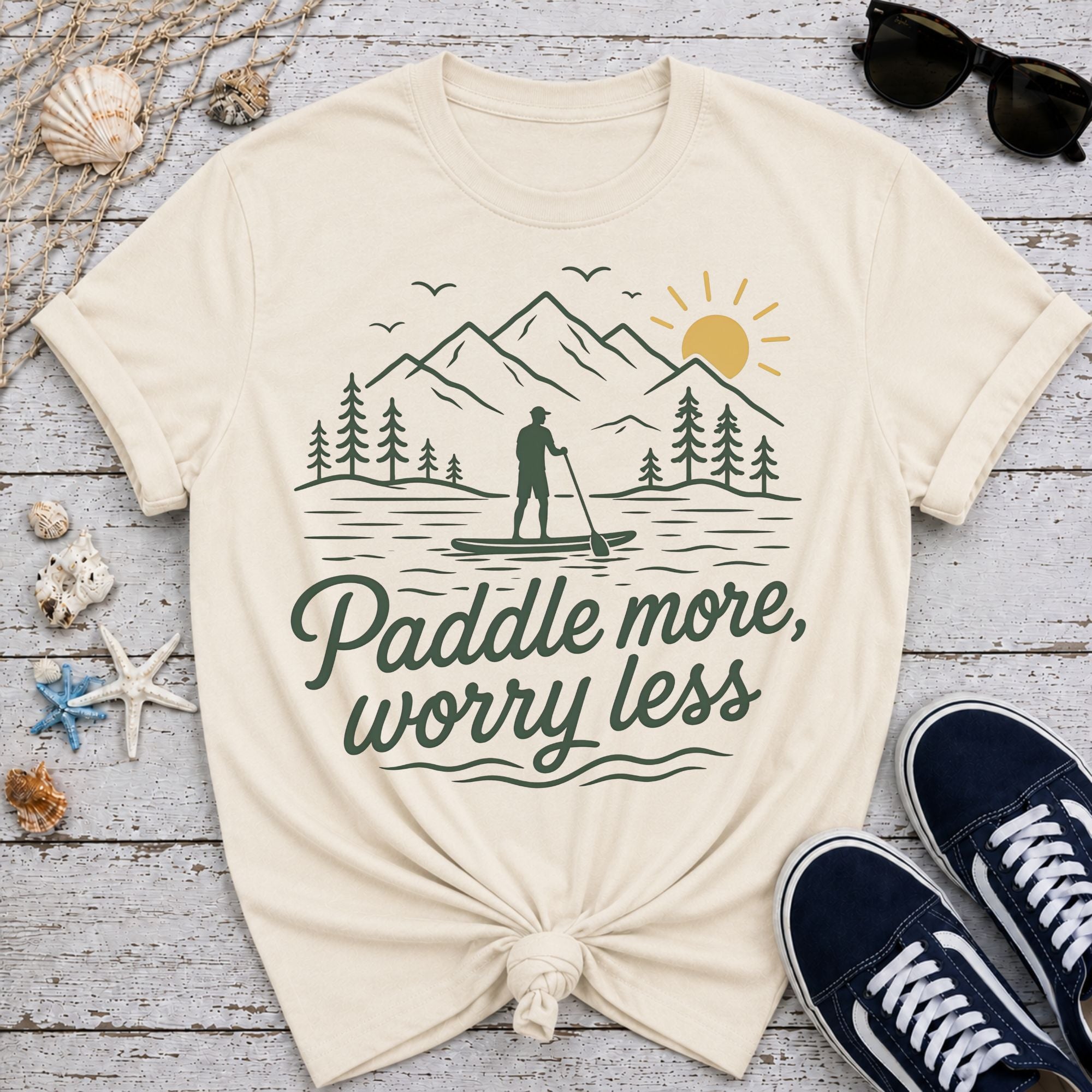 Paddle More Worry Less T-Shirt