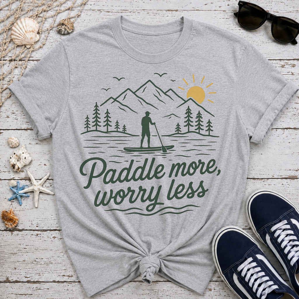 Paddle More Worry Less T-Shirt