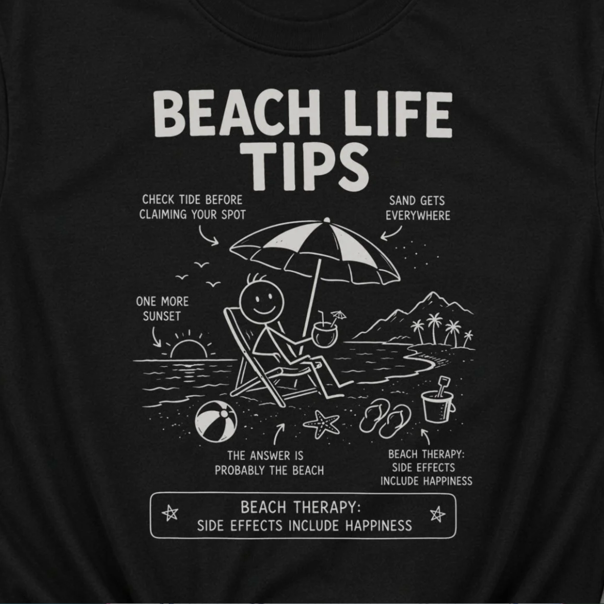 Beach Life Tips T-Shirt