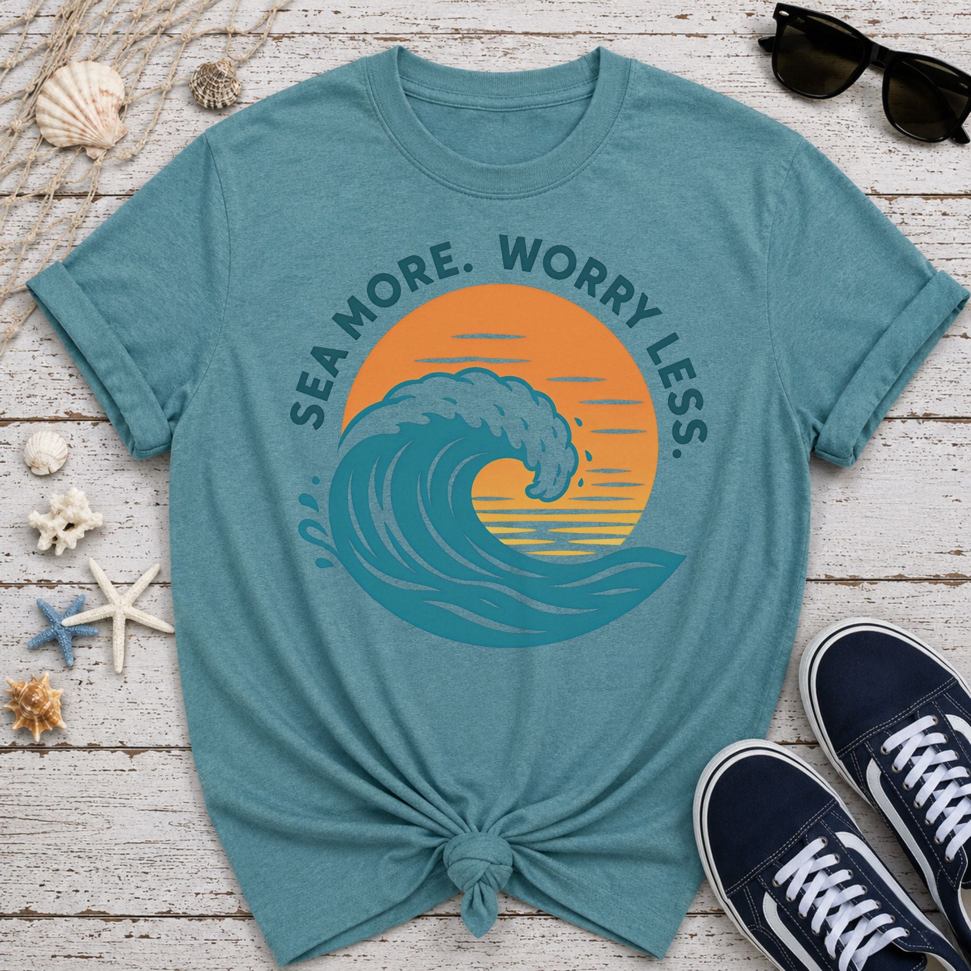 Sea More. Worry Less. T-Shirt