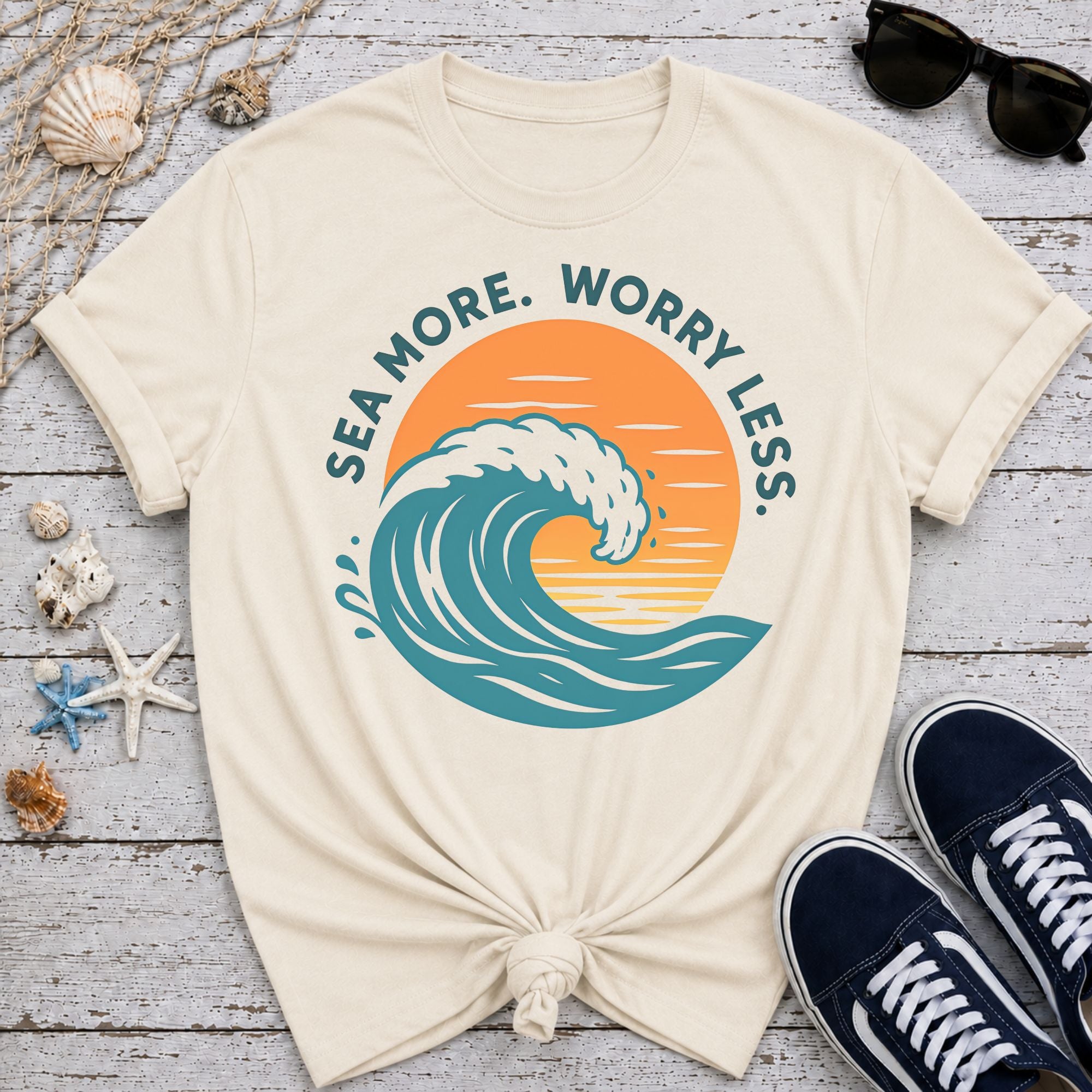 Sea More. Worry Less. T-Shirt