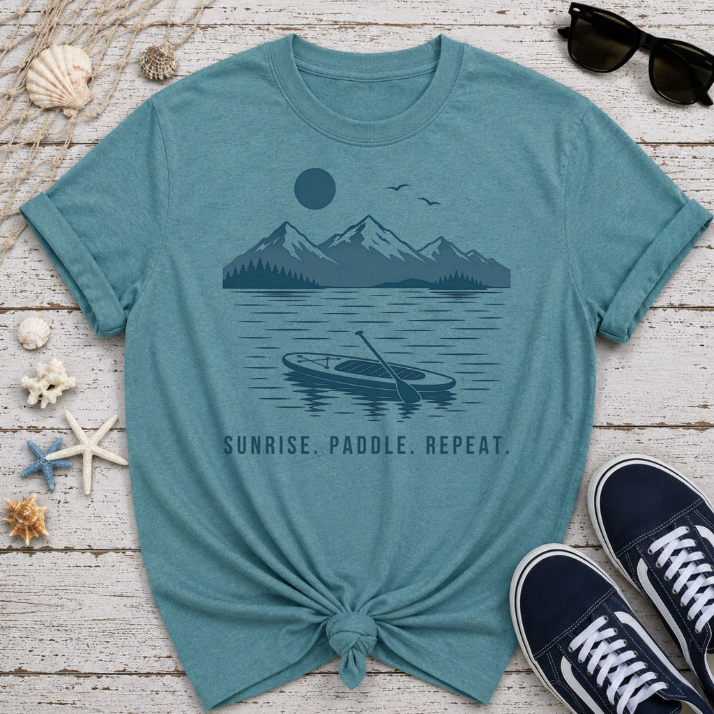 Sunrise. Paddle. Repeat. T-Shirt