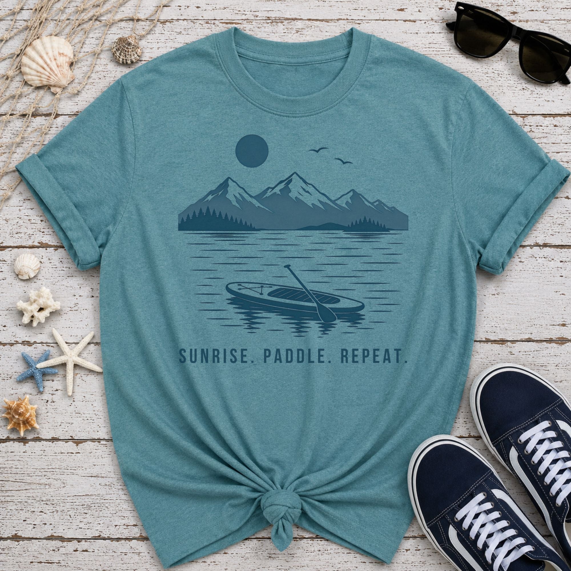 Sunrise. Paddle. Repeat. T-Shirt