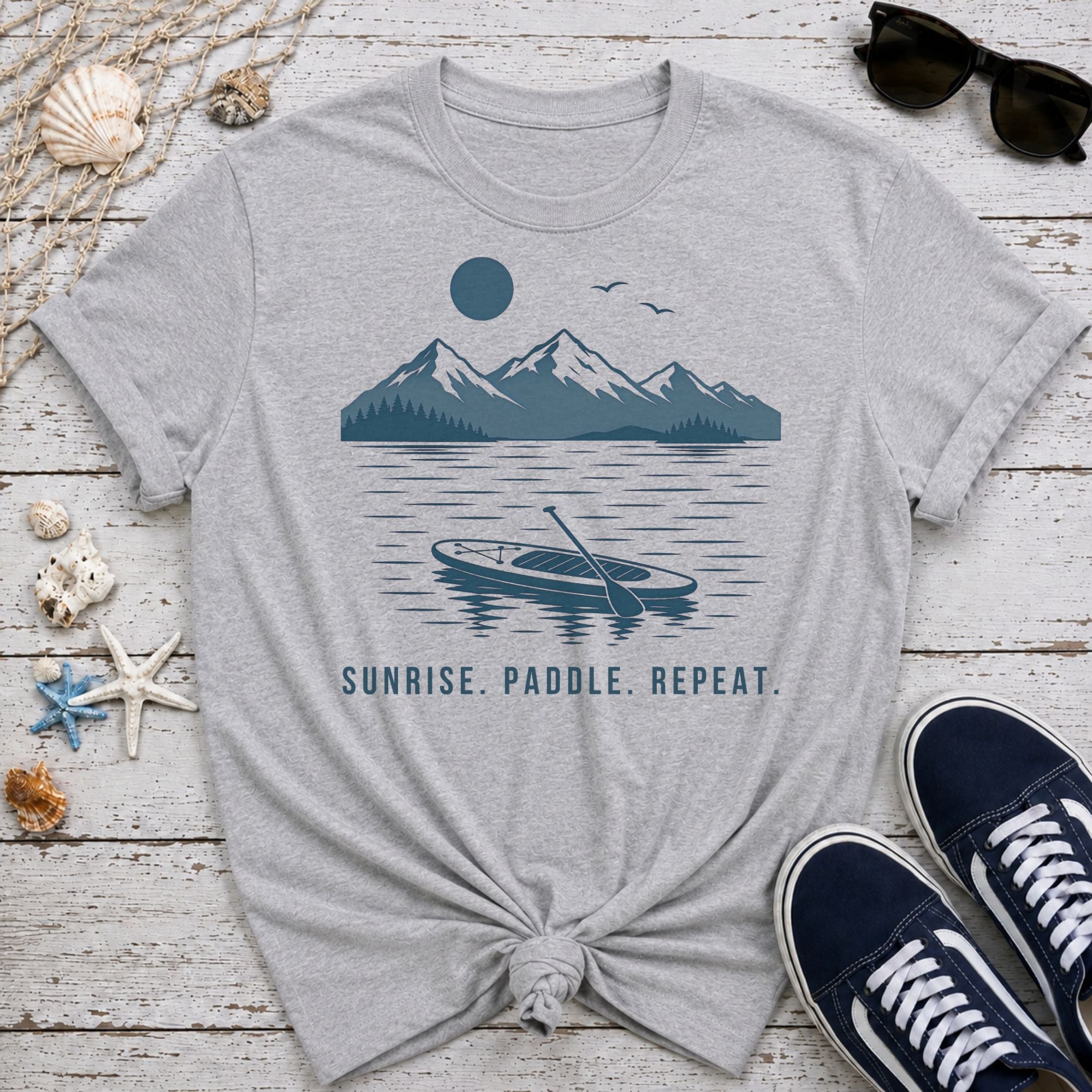 Sunrise. Paddle. Repeat. T-Shirt