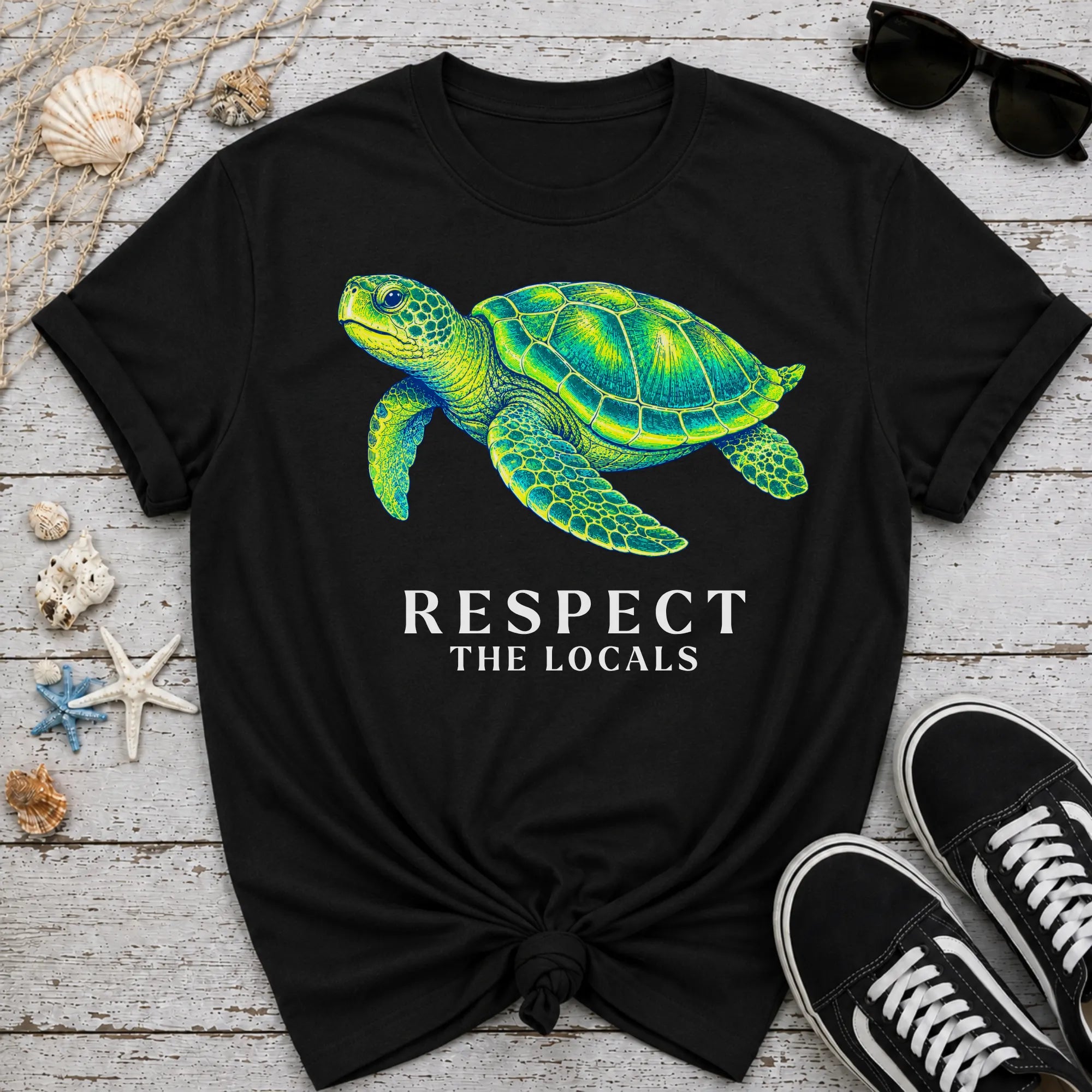 Turtle Respect the Locals T-Shirt