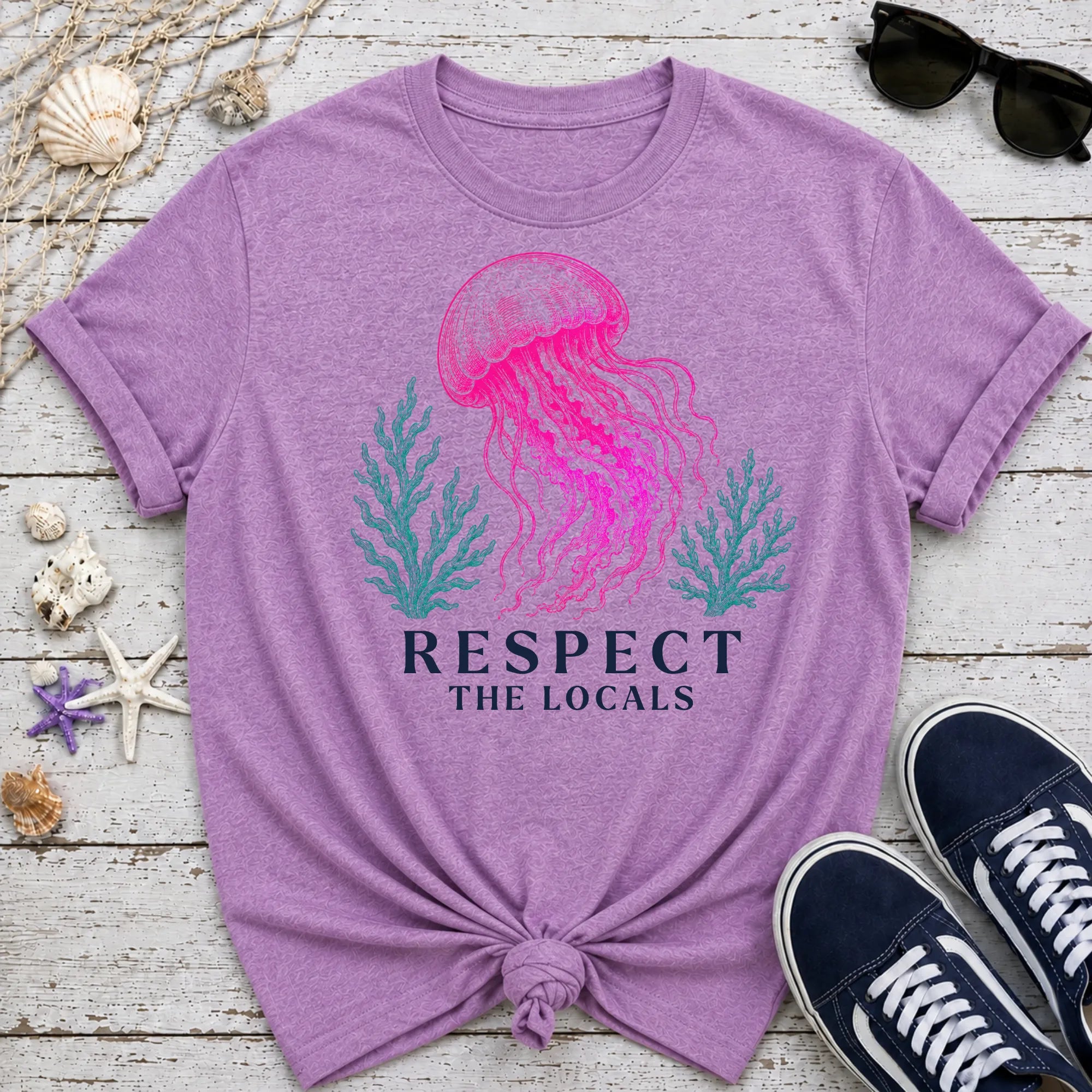 Jellyfish Respect the Locals T-Shirt