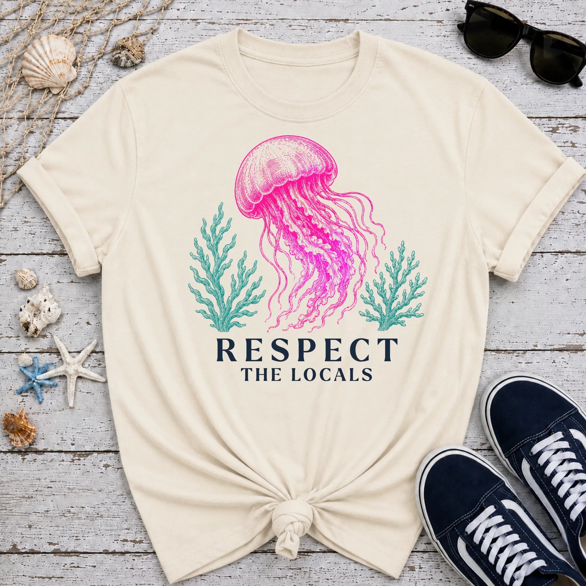 Jellyfish Respect the Locals T-Shirt